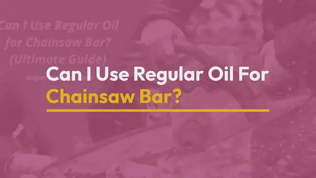 'Video thumbnail for Can I Use Regular Oil For Chainsaw Bar?'