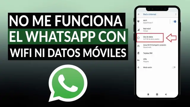 Video thumbnail for ¿Por qué no me funciona WHATSAPP con WiFi ni con datos móviles y tengo internet? - Solución