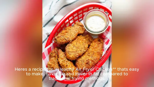 Video thumbnail for healthy air fryer chicken recipe