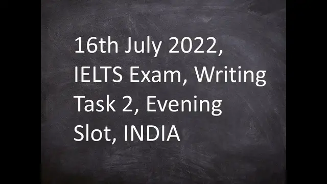 Video thumbnail for 16th July 2022, IELTS Exam, Writing Task 2, Evening Slot, INDIA,These days the fashions in clothing