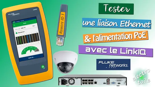 Video thumbnail for Testeur réseau LinKIQ pour valider les performances Ethernet et l'alimentation PoE d'une caméra IP