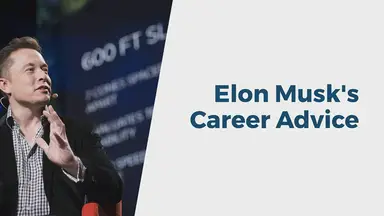 'Video thumbnail for Elon Musk's Career Advice'
