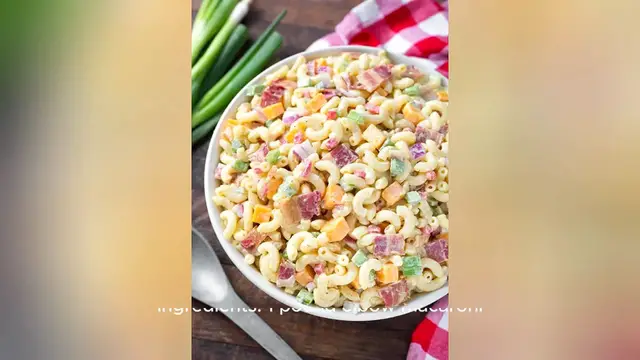 Video thumbnail for mac salad recipe
