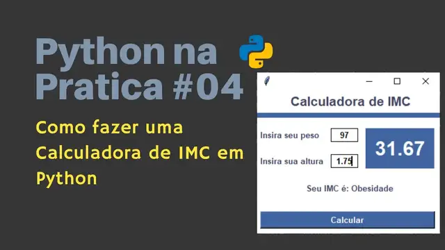 Video thumbnail for Calculadora de IMC em Python