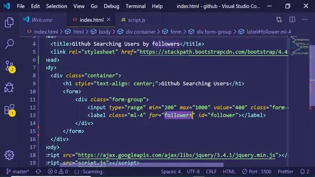 Video thumbnail for Github Rest API V3 Searching Users By No of Followers Example in Javascript