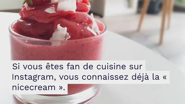 Video thumbnail for Glace vegan express « nicecream » à la fraise