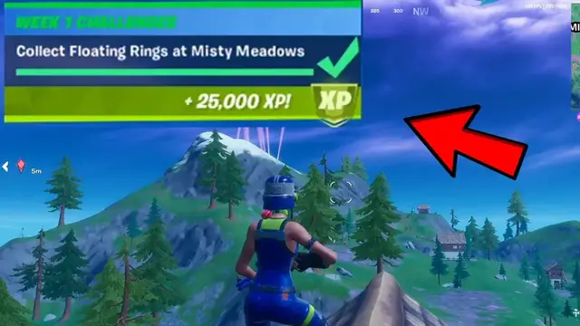 'Video thumbnail for Collect Floating Rings At Misty Meadows [C2S4 - Week 1 Challenge] - Fortnite Battle Royale'