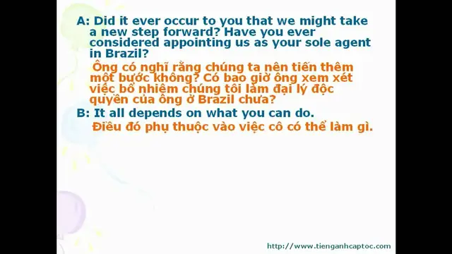 Video thumbnail for English for Trade, Finance, and Bank Unit 25 - Dialogue 002