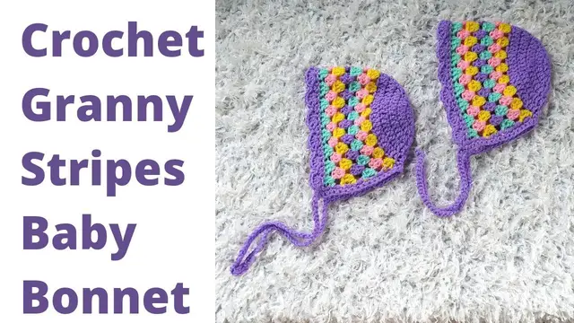 Video thumbnail for How to Crochet A Simple Baby Bonnet | Toyslab Creations