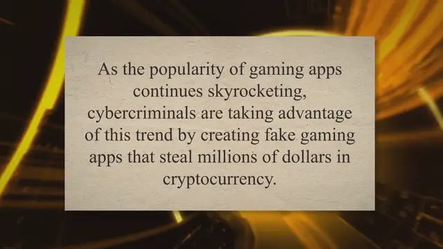 'Video thumbnail for Crypto Scams in Fake Gaming Apps'