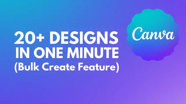 Video thumbnail for How To Use Canva To Create Designs In Bulk - Step By Step Tutorial