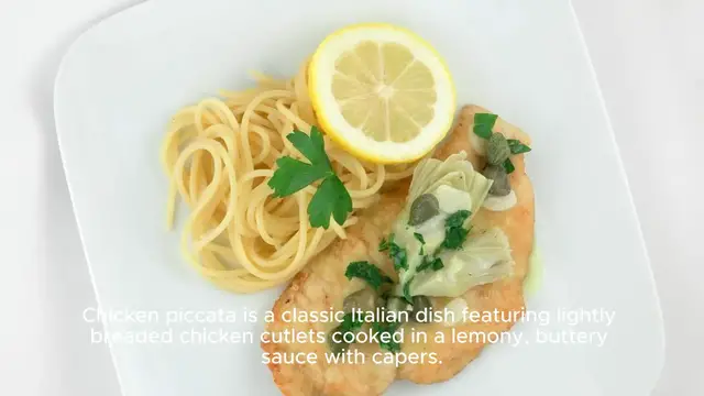 Video thumbnail for chicken piccata recipe