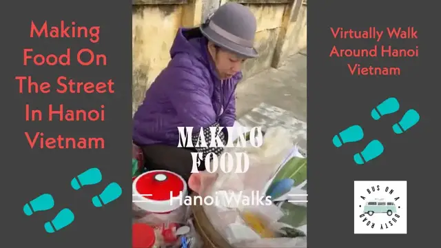 Video thumbnail for Making Food On The Street in Hanoi, Vietnam #shorts