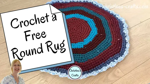 Video thumbnail for HOW TO CROCHET A FREE T SHIRT YARN CIRCLE RUG THE EASY WAY! - Great for Beginners