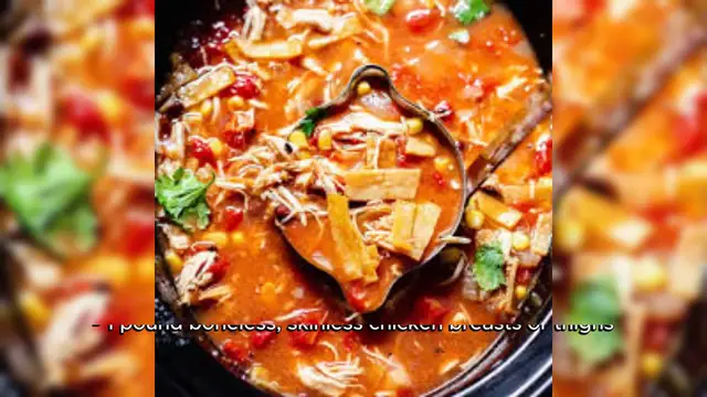Video thumbnail for Slow-Cooker Chicken Tortilla Soup Recipe