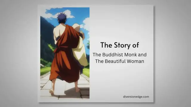 Video thumbnail for The story of the Buddhist Monk and the Beautiful Woman