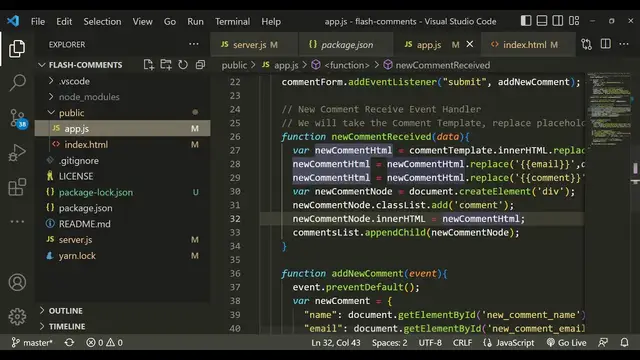 Video thumbnail for Node.js Express Pusher.js Project to Build Live Comment Section Using Websockets in Javascript