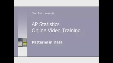 'Video thumbnail for AP Statistics: Patterns in Data'