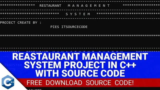 Video thumbnail for Restaurant Management System Project in C++ with Source Code (Free Download) 2022