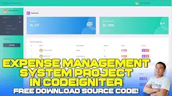 Video thumbnail for Expense Management System Project In CodeIgniter With Source Code (Free Download)