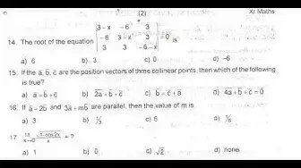 Video thumbnail for 11th Maths Second Revision Question Paper 2019-2020 | Thanjavur District | English Medium