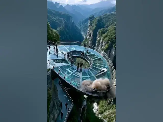 Video thumbnail for UNBELIEVABLE! Glass Bridge SHATTERS Underfoot!