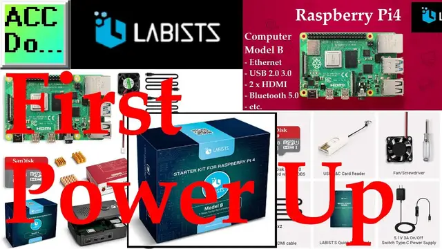 Video thumbnail for Raspberry Pi 4 First Power Up