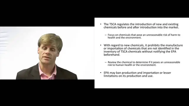 Video thumbnail for The Toxic Substance Control Act of 1976