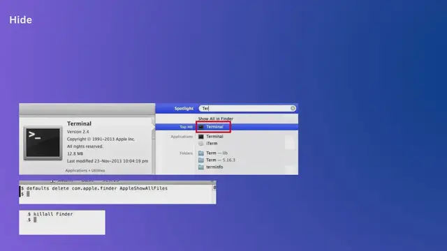 Video thumbnail for Hide files and folders on macOS