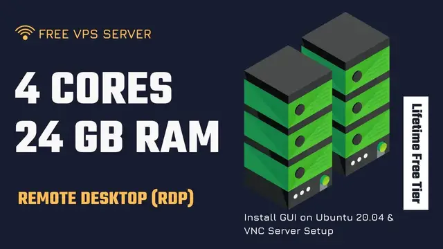Video thumbnail for Free VPS Server (4 Cores 24GB RAM) - Quick Setup Ubuntu Remote Desktop Xrdp (Free RDP) & GUI