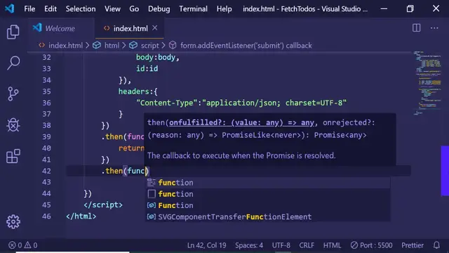 Video thumbnail for Javascript HTTP Post Request Fetch API Example | JSONPlaceholder API Example