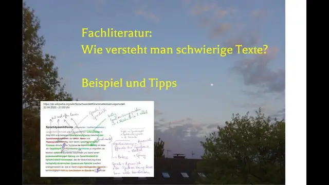 Video thumbnail for Fachliteratur: Wie geht man mit schwierigen Texten um? (z.B. Facharbeit oder Studium)