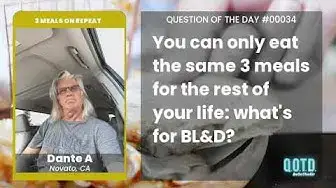 Video thumbnail for Dante A would eat oatmeal, club sandwiches, and pasta everyday forlife. Awesome taste!