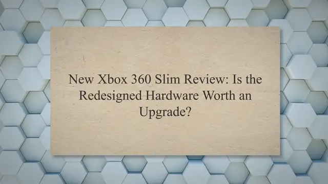 Video thumbnail for New Xbox 360 Slim Review: Is the Redesigned Hardware Worth an Upgrade?