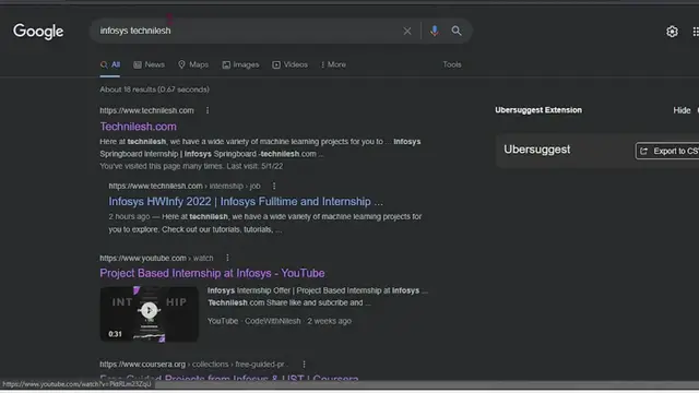 Video thumbnail for Infosys Internship and Fulltime Offer | HackWithInfy 2022 | Coding Compitation | Link In Desc