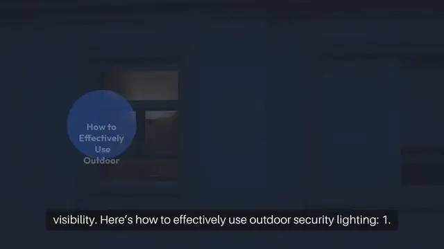 Video thumbnail for Outdoor Security Lighting for Home Safety