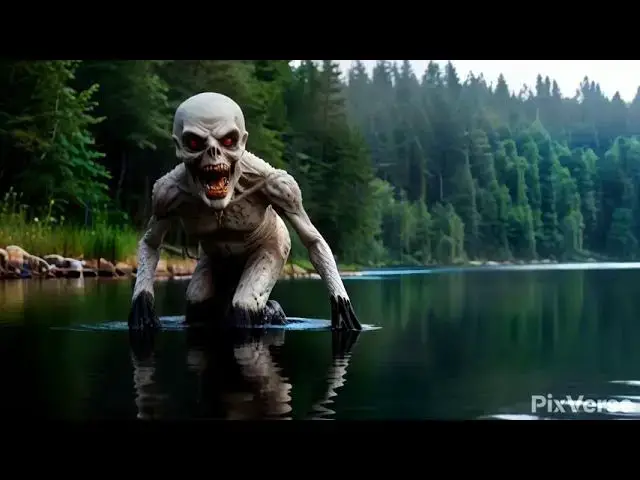 Video thumbnail for Alien looking lake side creature