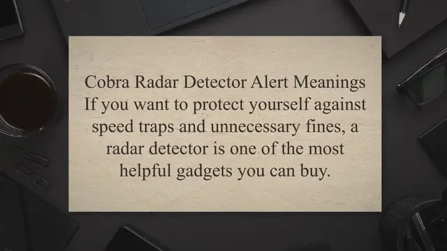 'Video thumbnail for  Radar Detector Alert Meanings'