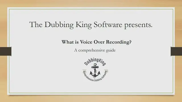 Video thumbnail for What Is Voice-Over Recording? (Case Study)