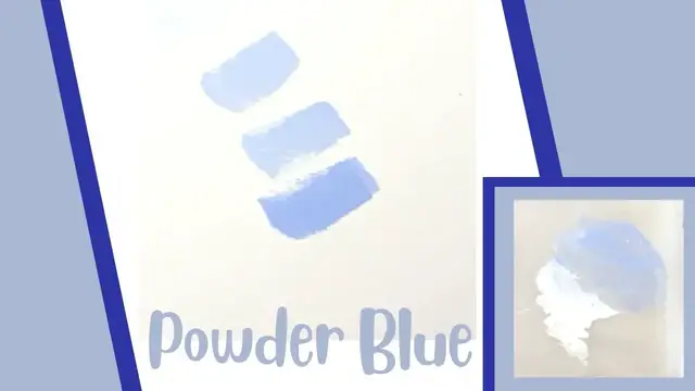 'Video thumbnail for How To Make Powder Blue Color with Acrylic Paints'
