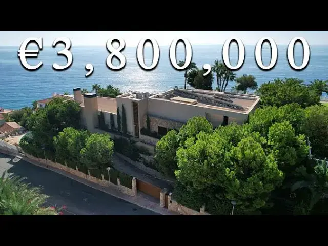 'Video thumbnail for Inside a €3,800,000 FirstLine Mediterranean Sea Villa in Campello, Spain (For Sale) Darcy Maxim'