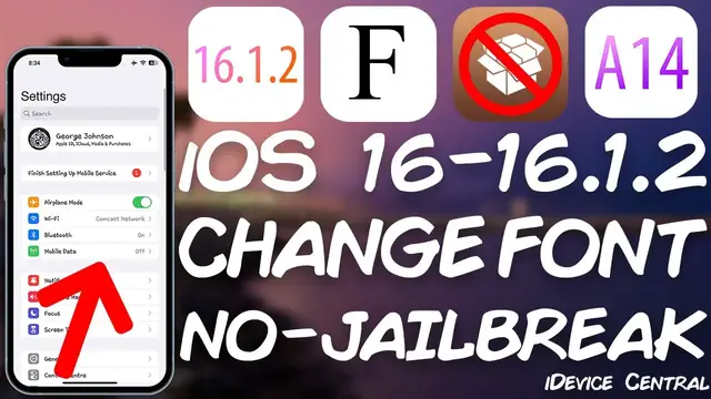Video thumbnail for iOS 16 - 16.1.2 Semi-Jailbreak: How To Install Custom Fonts / Emojis (ALL Devices) [Tutorial]
