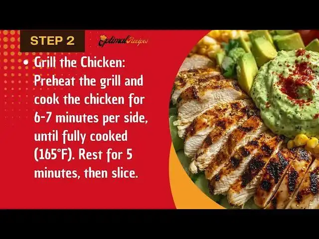 Video thumbnail for Grilled Chicken Avocado Salad – Easy Meal Prep Bowl