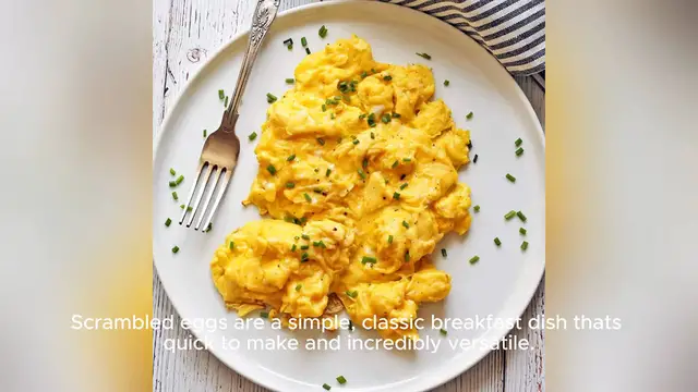 'Video thumbnail for scrambled eggs recipe'