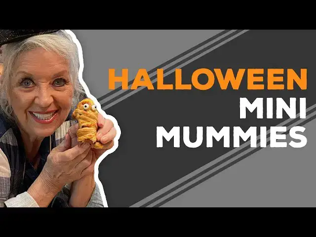 Video thumbnail for Quarantine Cooking: Halloween Mini Mummies Recipe