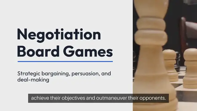 Video thumbnail for Negotiation Board Games