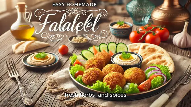 Video thumbnail for Easy Homemade Falafel