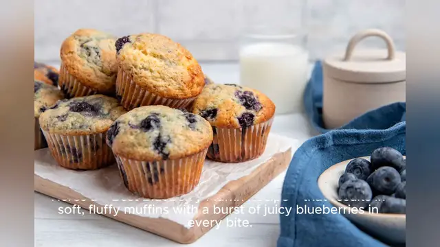 Video thumbnail for best blueberry muffin recipe