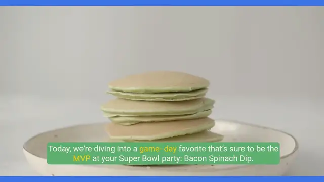 Video thumbnail for Super Bowl Ready Quick & Easy Bacon Spinach Dip Recipe!