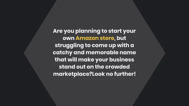 Video thumbnail for 900+ Amazon Store Names Ideas for Your Business